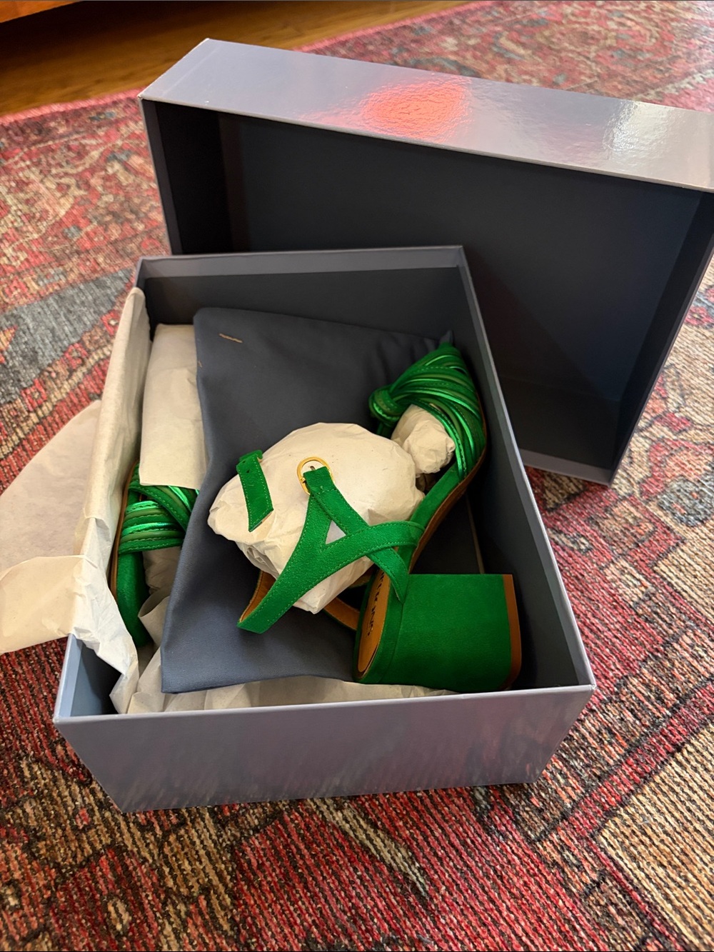 Sezane Joanna Sandals - Green - US 6,5 - Picture 4 of 7